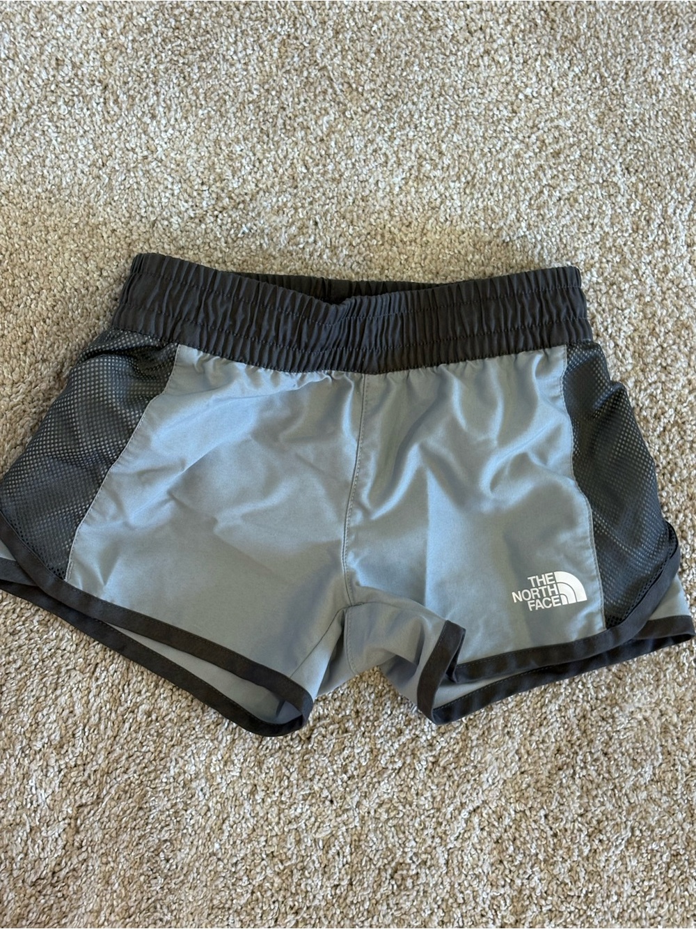 The North Face Gray Shorts with Black Trim